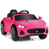 Coche montable de 12 V para niños con control remoto y luces