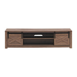 Mueble de TV de 65 pulgadas con puerta corrediza estilo granero