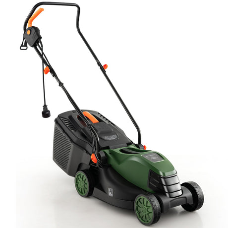Cortacésped eléctrico con cable de 12 A y 34,29 cm con caja recolectora