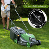 Cortacésped eléctrico con cable de 12 A y 34,29 cm con caja recolectora