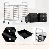 12 Drawers Rolling Storage Cart for Home and Office
