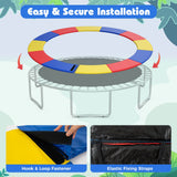 8-16 FT Trampoline Pad Replacement Safety Pad with Fixing Straps (Multicolor)