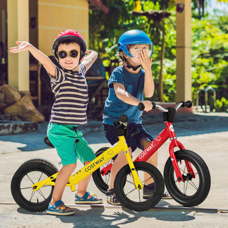 Bicicleta de equilibrio para niños pequeños de 12 pulgadas con manillar y asiento regulables en altura