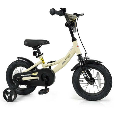 Bicicleta deportiva de 14 pulgadas para niños con ruedas de entrenamiento extraíbles