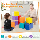 12 Pieces Soft Foam Building Blocks Climbing Foam Cubes Set for Kids