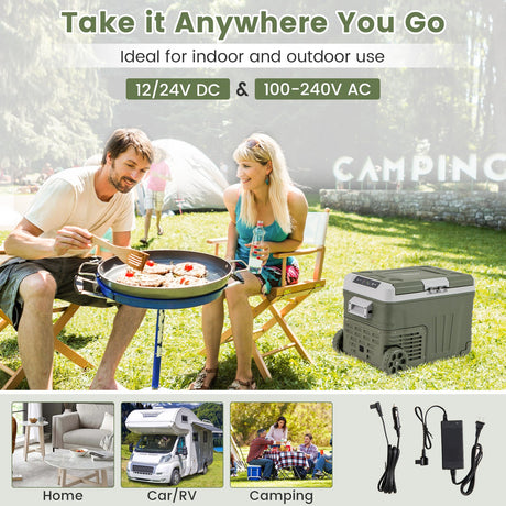 Refrigerador portátil de 12 V para coche con rango ajustable