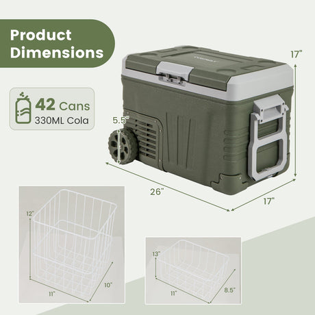 Refrigerador portátil de 12 V para coche con rango ajustable