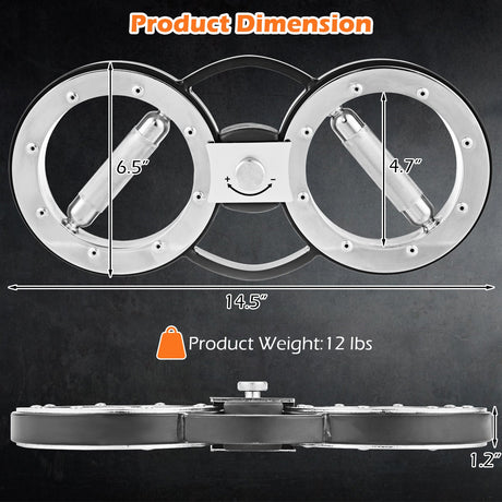 Equipo de ejercicio para brazos Burn Machine de 12 libras con resistencia ajustable