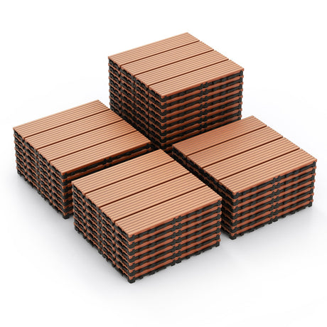 Baldosas entrelazadas de 12 x 12 pulgadas, 18 piezas, para todo tipo de clima, para área de empalme
