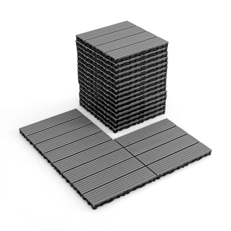 Baldosas entrelazadas de 12 x 12 pulgadas, 18 piezas, para todo tipo de clima, para área de empalme