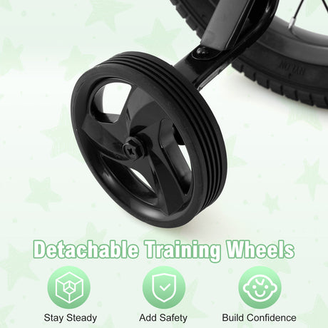 Bicicleta infantil ajustable de 14 pulgadas con cubrecadena transparente para niños de 4 a 5 años