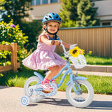 Bicicleta para niños de 14 pulgadas con manillar y asiento ajustables para niños de 3 a 5 años