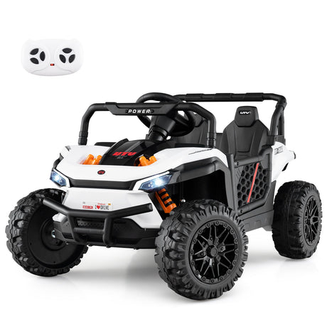 Camioneta eléctrica para niños de 12 V con control remoto parental y luces