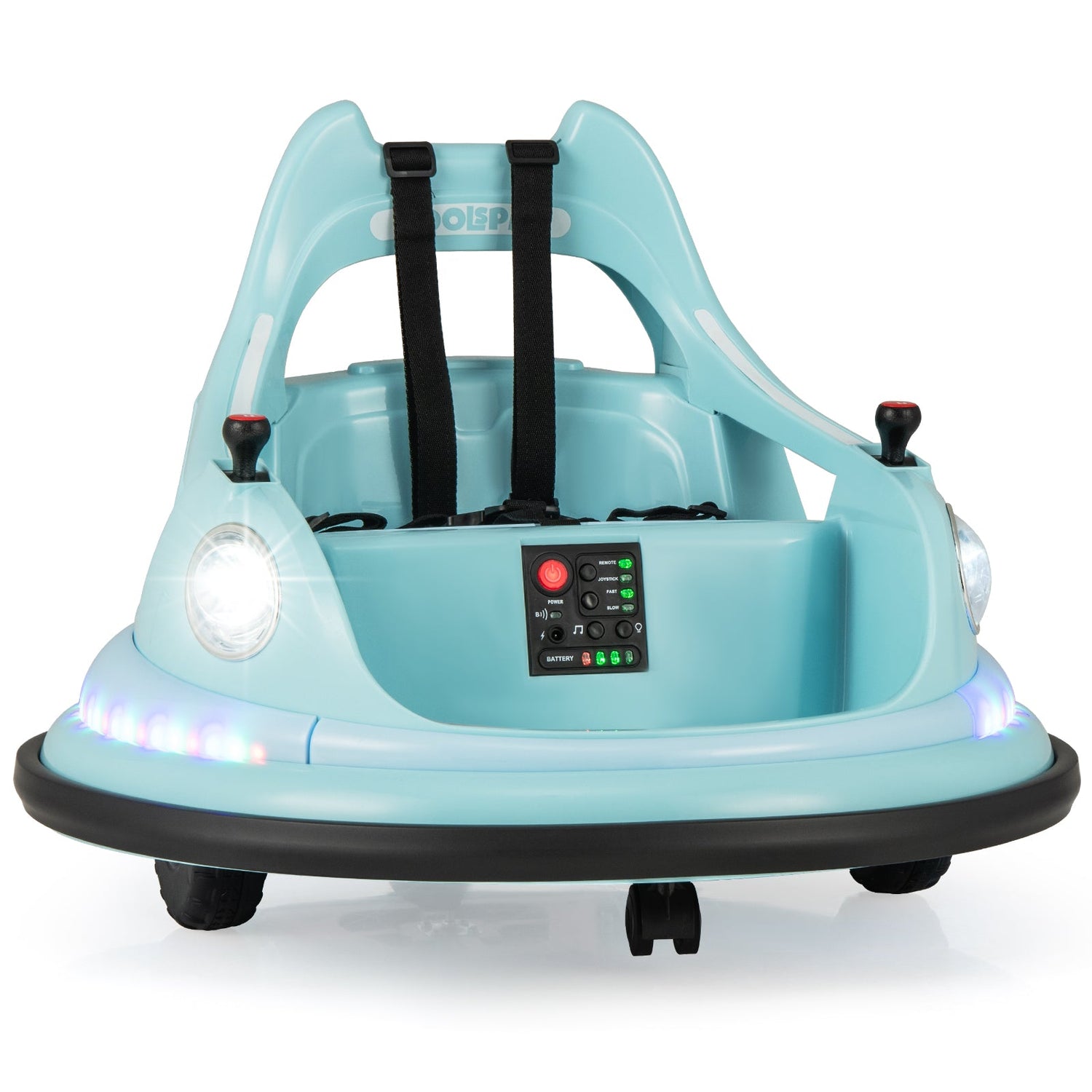 Coche de Choque para Niños de 12V con Control Remoto y Joysticks Duales