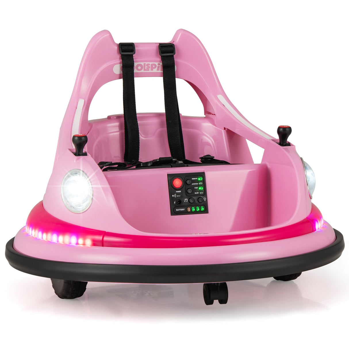 Coche de Choque para Niños de 12V con Control Remoto y Joysticks Duales