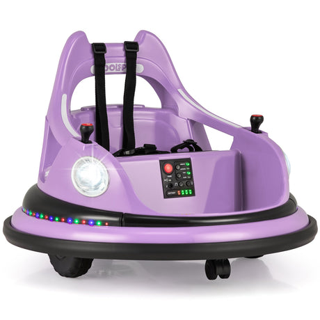 Coche de Choque para Niños de 12V con Control Remoto y Joysticks Duales