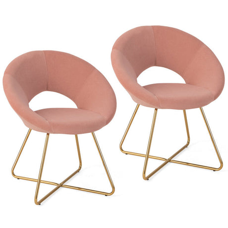Set de 4 piezas para cocina y comedor: Sillas auxiliares modernas de terciopelo (juego de 2) + Taburetes de bar de altura regulable (juego de 2)