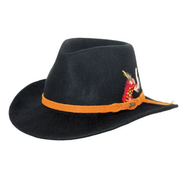 Outback Randwick - Sombrero de fieltro de lana suave y plegable (Liquidación)
