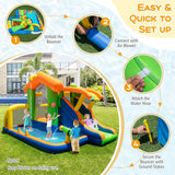 Castillo hinchable 8 en 1 con tobogán y soplador de 480 W