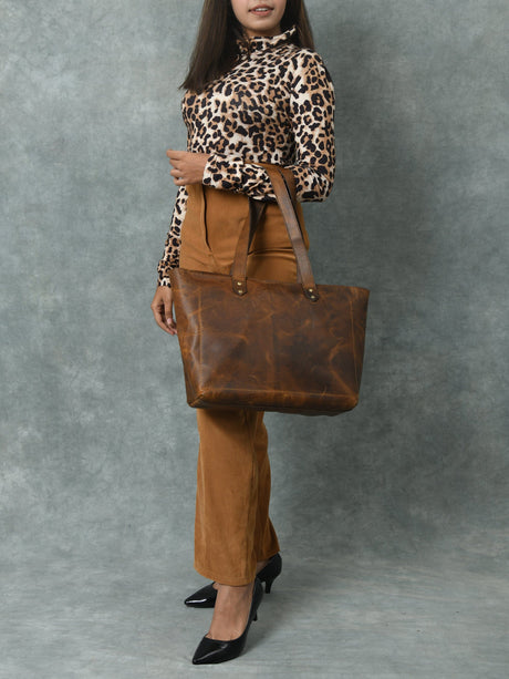 Bolso Tote Esencial - Marrón