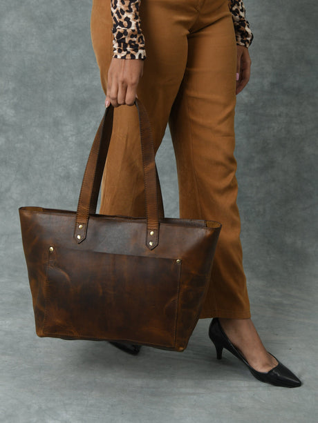 Bolso Tote Esencial - Marrón