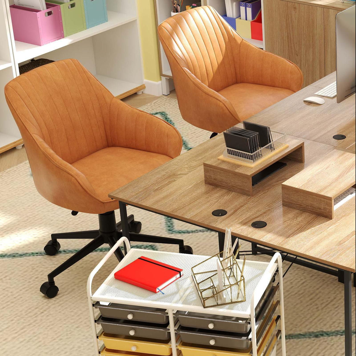 Ergo Comfort con Suite de Almacenamiento: Paquete Inteligente de Oficina 6 en 1