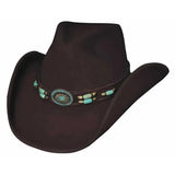 Bullhide "Joya del Oeste" - Sombrero vaquero moldeable de fieltro de lana