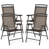 Set of 4 Patio Folding Chairs