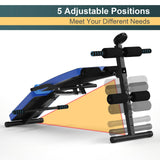 Banco de abdominales ajustable con monitor LCD