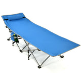 Catres Plegables de Camping con Bolsillo Lateral y Reposacabezas Desmontable