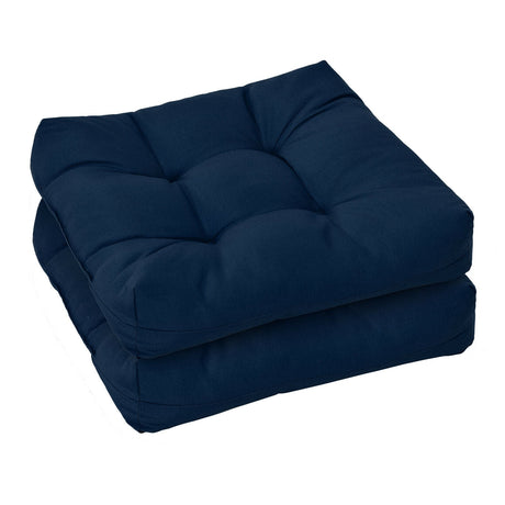 Cojines de 21 x 21 pulgadas para asientos de sillas de patio para uso en interiores y exteriores