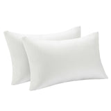 Juego de 2 almohadas de espuma viscoelástica triturada de 28 x 18 pulgadas con funda refrescante de bambú