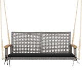 2-Person Patio Wicker Hanging Swing Chair