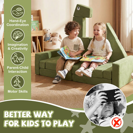Sofá de juegos modular de 13 piezas para inspirar la creatividad de los niños