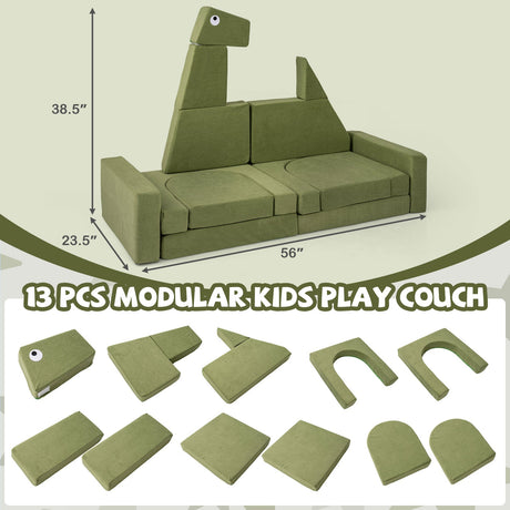 Sofá de juegos modular de 13 piezas para inspirar la creatividad de los niños