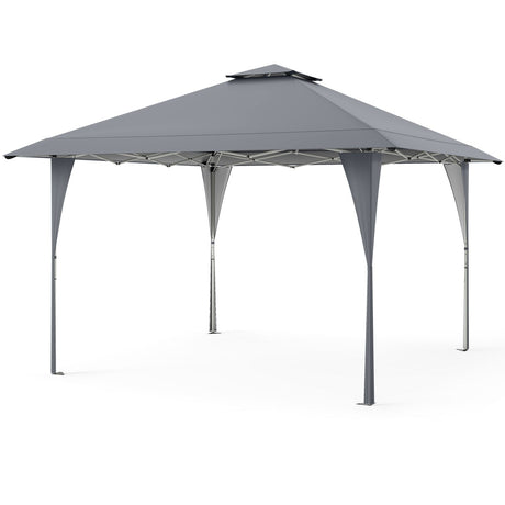 Cenador plegable de 3,96 X 3,96 m con bolsa de transporte, 8 estacas y 4 cuerdas de viento