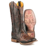 Bota Vaquera de Cuero para Hombre Tin Haul Kings / Gambling Legend (Negra)