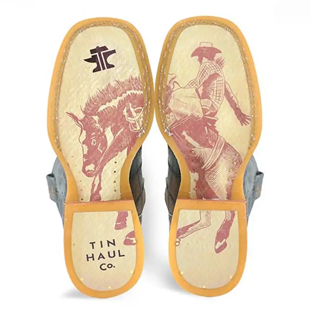 Tin Haul Bricks And Stones/Ride Em' Cowboy - Botas Cowboy de Cuero para Hombre