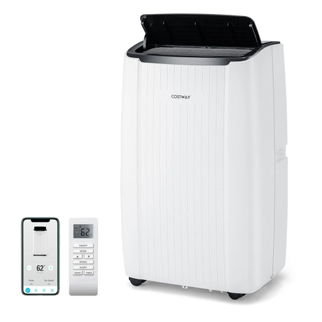 Aire Acondicionado Portátil de 12000 BTU, Unidad de CA Doméstica Inteligente 4 en 1 con WiFi y Calefacción