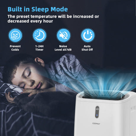 Aire acondicionado portátil inteligente de 14,000 BTU – Aplicación y WiFi