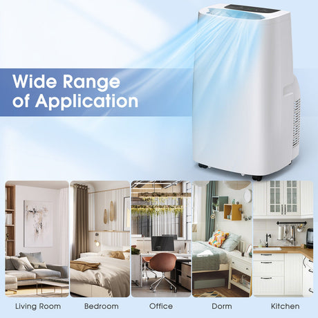 Aire acondicionado portátil de 14000 BTU(Ashrae) con control remoto