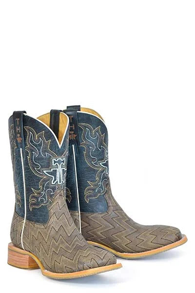 Tin Haul Lightning Strikes - Botas vaqueras de cuero para hombre