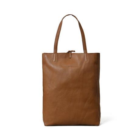 Bolso Tote de Cuero Chic Café para Mujer
