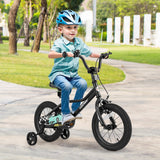 Bicicleta infantil de 14 pulgadas ajustable para niños de 3 a 5 años con cuadro de paso bajo