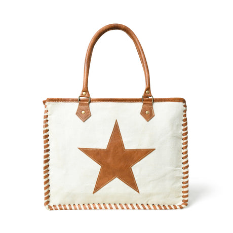 Bolso de hombro de lona reciclada Star
