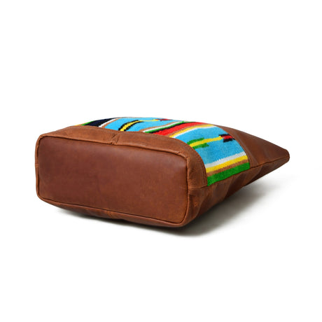 Bolso Tote de Piel Multicolor