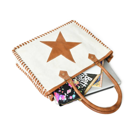 Bolso de hombro de lona reciclada Star