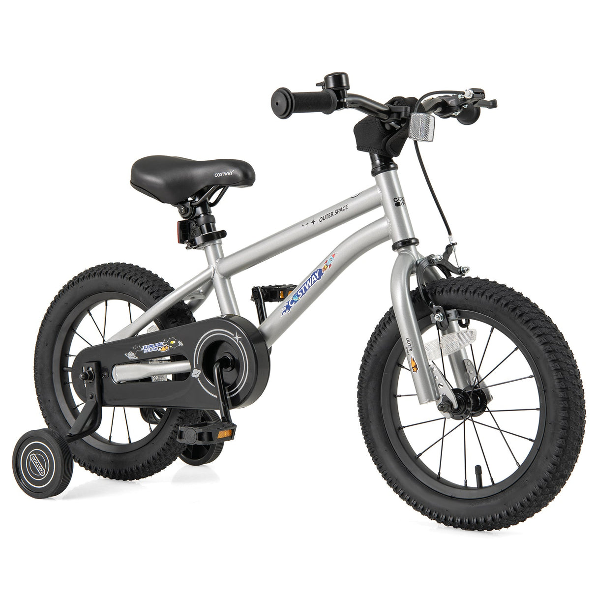 Bicicleta para niños y niñas de 4 a 7 años de 16 pulgadas, ajustable con cuadro de acero de alto carbono - 16 pulgadas