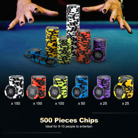 Set de fichas de póquer Texas Hold'em de 14 gramos