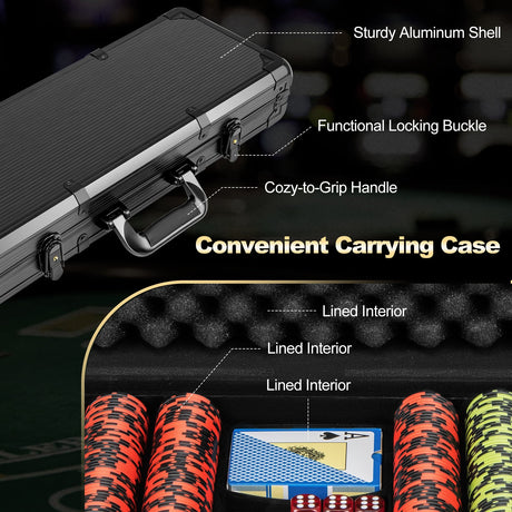 Set de fichas de póquer Texas Hold'em de 14 gramos